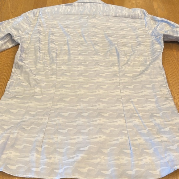 Light Blue camouflage Men's Shirt - Picture 9 of 14